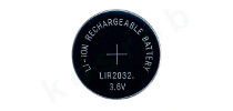LIR2032 újratölthető akku CR2032